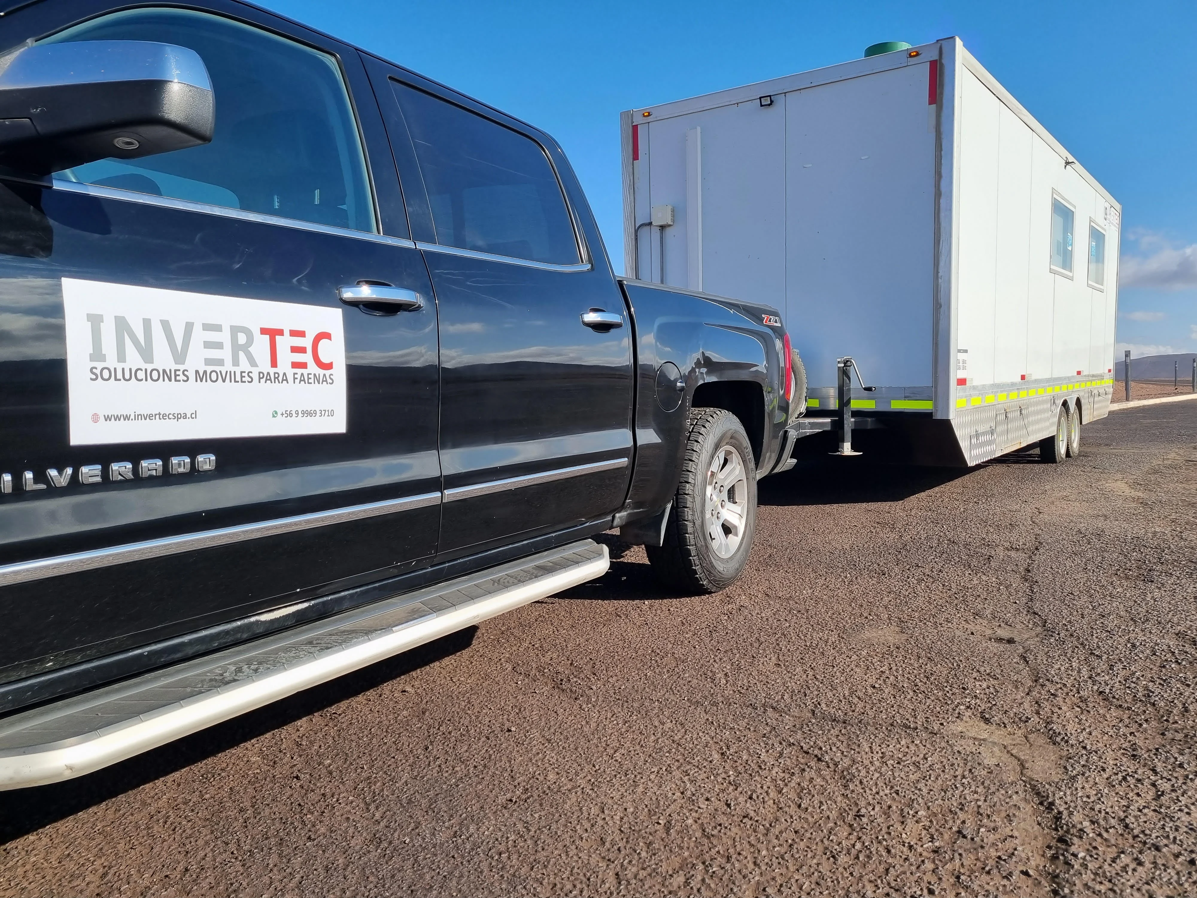 Instalaciones móviles Invertec SpA en Minera Los Pelambres